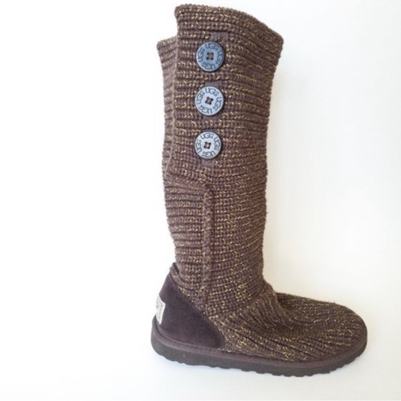 UGG Classic Cardy Wool Sock Boots size 9 - Picture 2 of 7